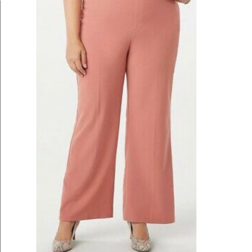 NWT Tummy Control Roz & Ali Pink Trouser Pants 16